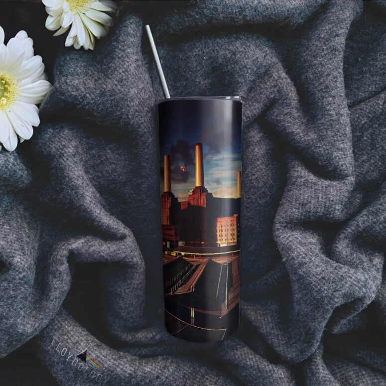 Animals Album Cover Flying Pig Battersea Power Station Skinny Stainless Steel Pink Floyd Tumbler