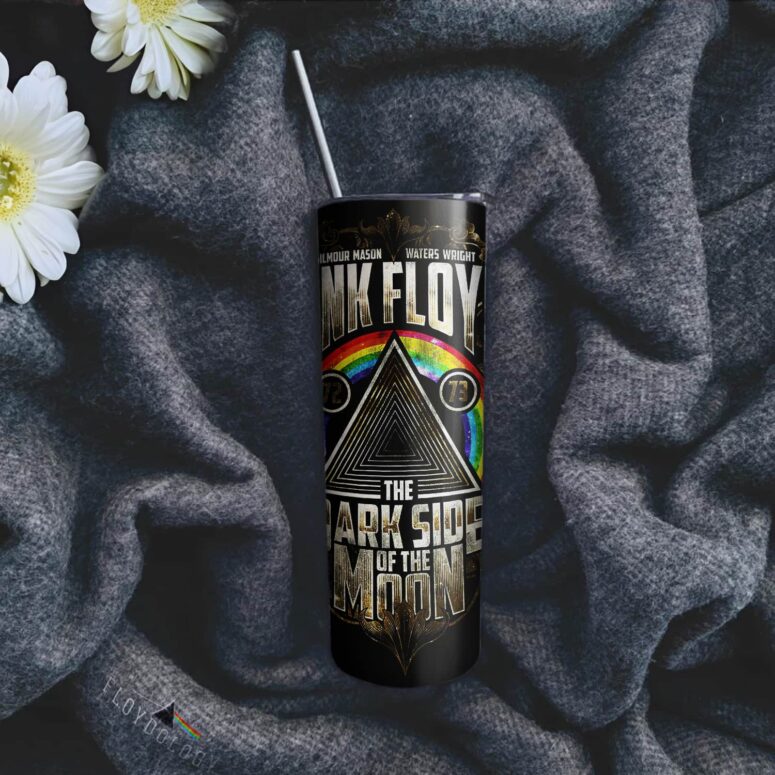 Dark Side Of The Moon 1972 1973 Skinny Stainless Steel Pink Floyd Tumbler Dark Side Of The Moon 1972 1973 Skinny Stainless Steel Pink Floyd Tumbler