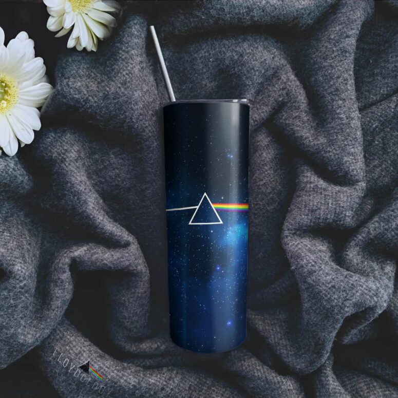 Dark Side Of The Moon Art Blue Skinny Stainless Steel Pink Floyd Tumbler Dark Side Of The Moon Art Blue Skinny Stainless Steel Pink Floyd Tumbler