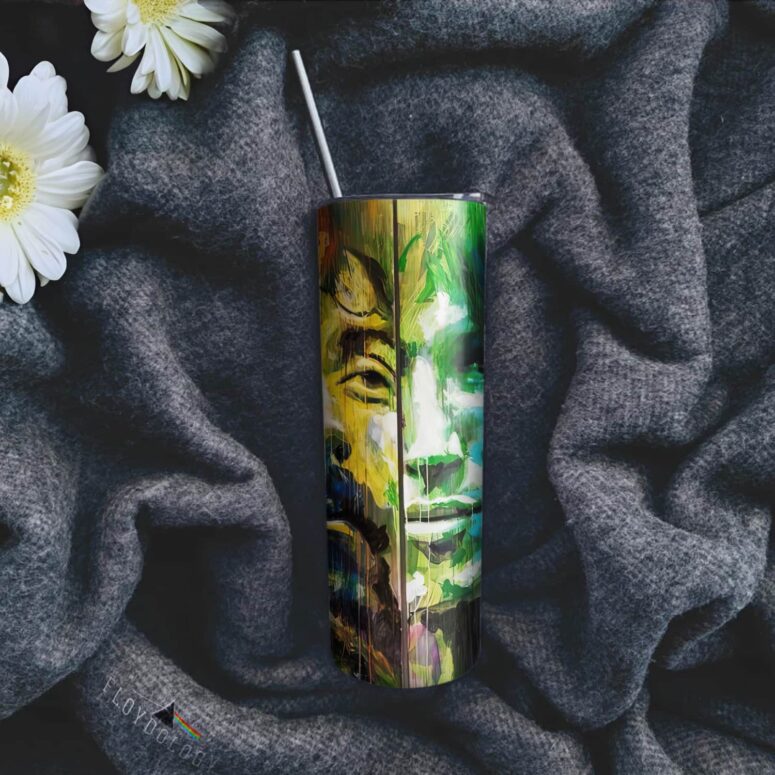 Pink Floyd Band Water Color Drawing Art Skinny Stainless Steel Tumbler Pink Floyd Band Water Color Drawing Art Skinny Stainless Steel Tumbler