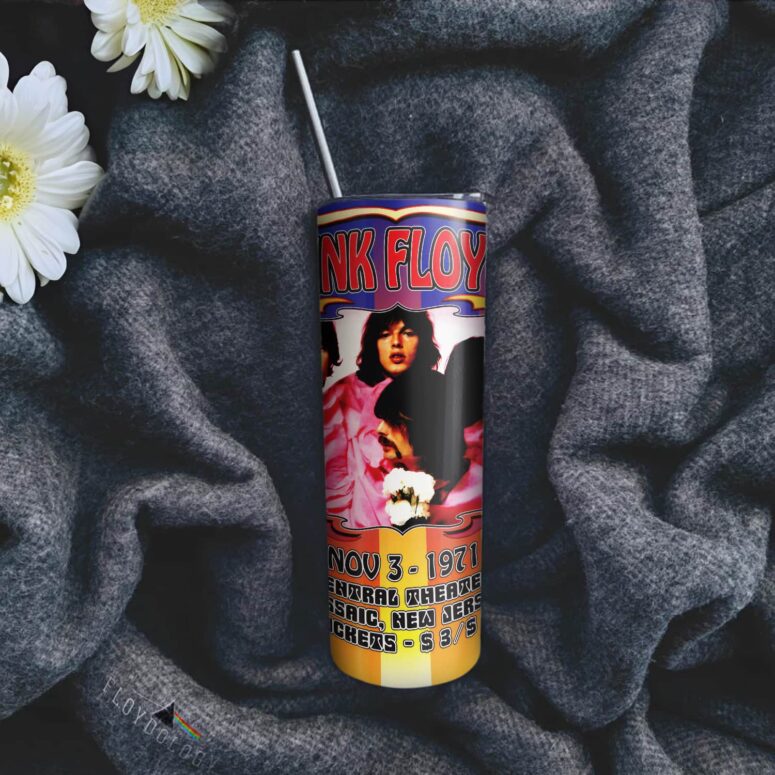 Pink Floyd Beyond The Pale 1971 Central theatre Skinny Stainless Steel Tumbler