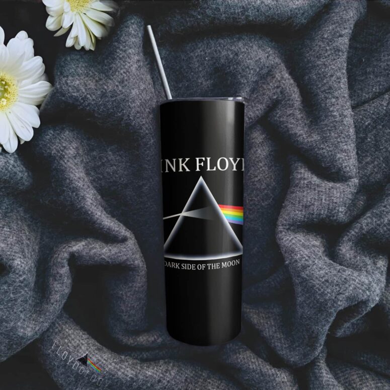 Pink Floyd Dark Side Of The Moon Album Cover Skinny Stainless Steel Tumbler