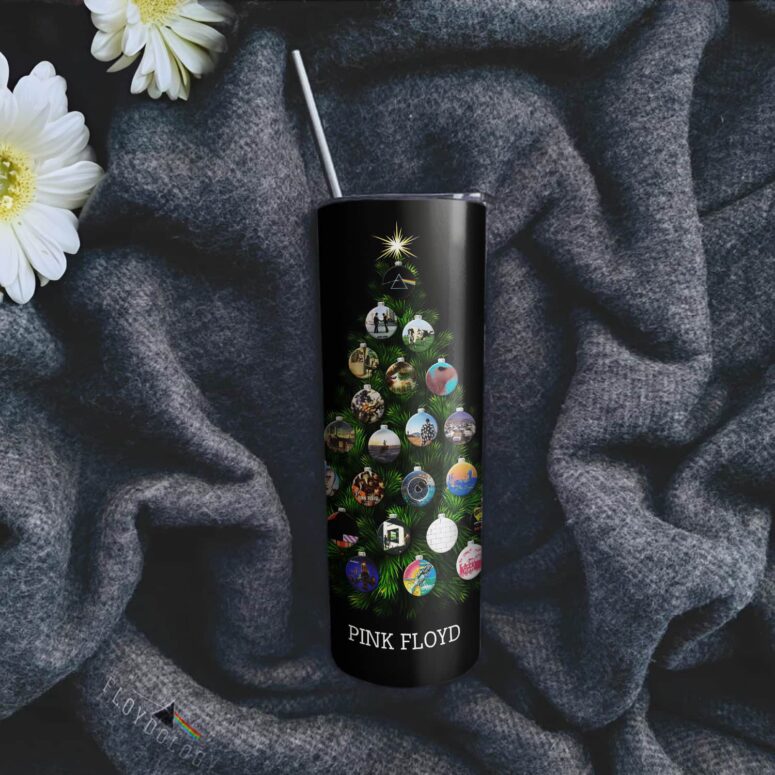 Pink Floyd Holiday Tree Skinny Stainless Steel Tumbler Pink Floyd Holiday Tree Skinny Stainless Steel Tumbler