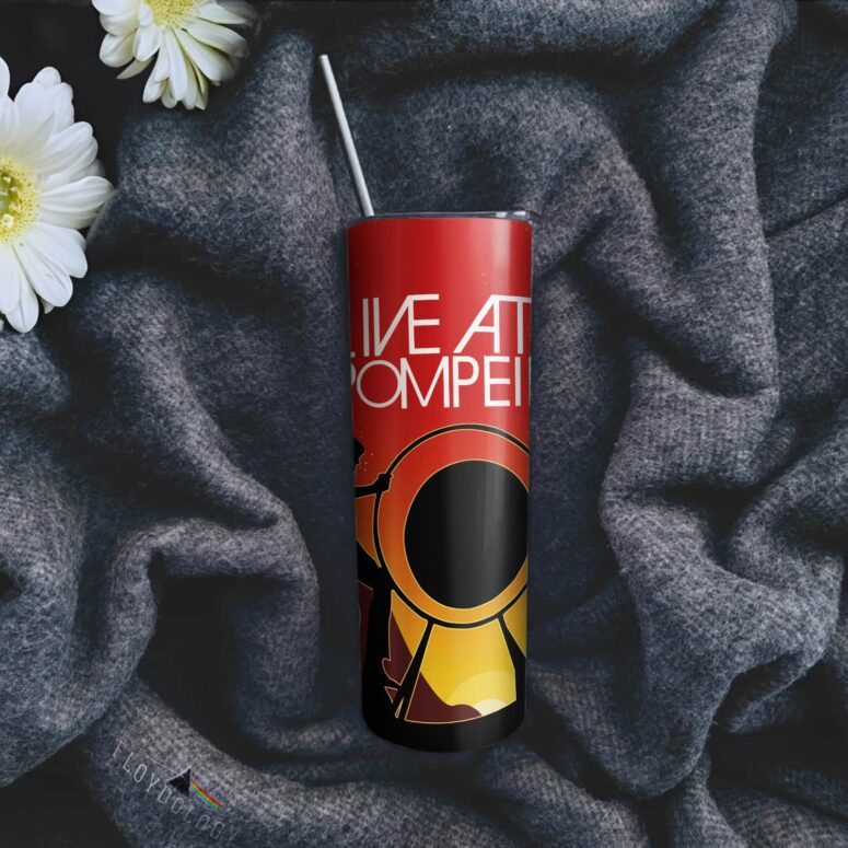 Pink Floyd Live At Pompeii Skinny Stainless Steel Tumbler
