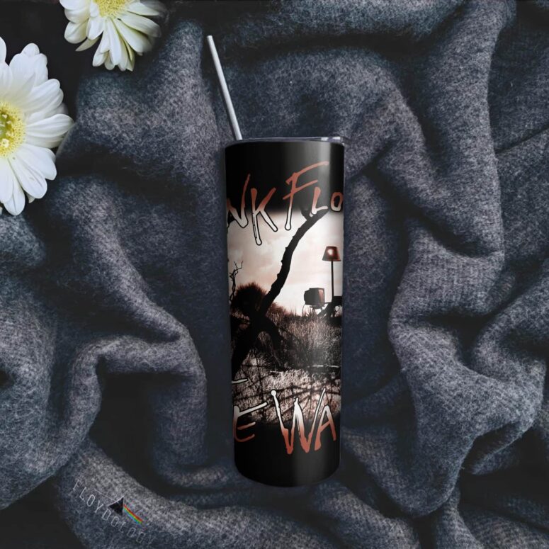 Vintage Pink Floyd The Wall Meadow front Skinny Stainless Steel Tumbler Vintage Pink Floyd The Wall Meadow front Skinny Stainless Steel Tumbler