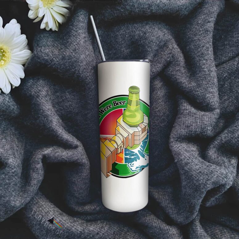 Wish You Were Beer Illustration Skinny Stainless Steel Pink Floyd Tumbler Wish You Were Beer Illustration Skinny Stainless Steel Pink Floyd Tumbler