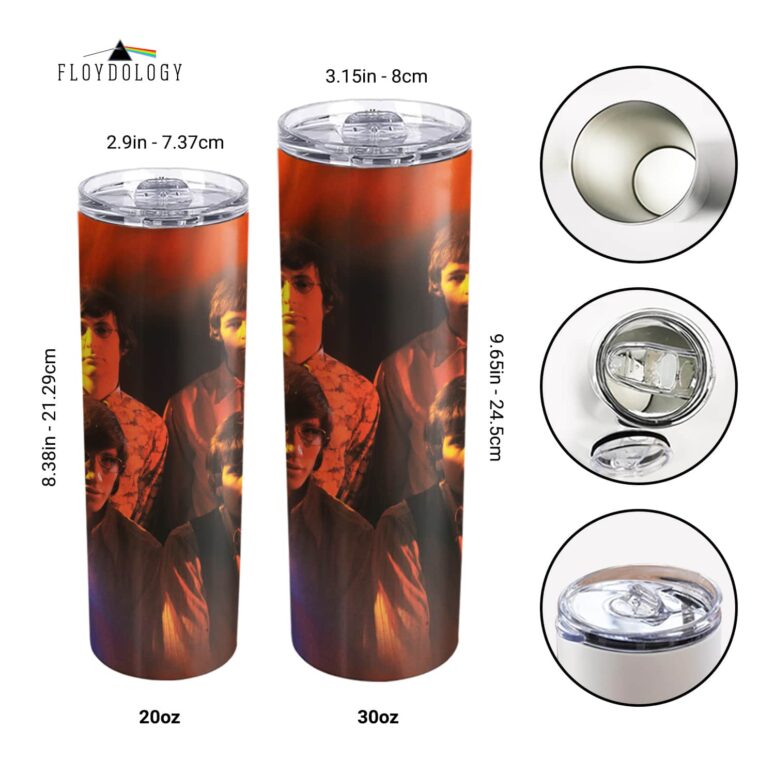 1965 Their First Recordings Pink Floyd Skinny Stainless Steel Tumbler 1965 Their First Recordings Pink Floyd Skinny Stainless Steel Tumbler