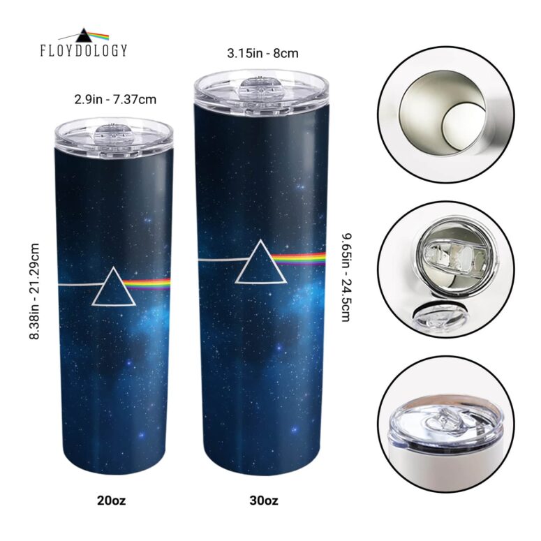 Dark Side Of The Moon Art Blue Skinny Stainless Steel Pink Floyd Tumbler Dark Side Of The Moon Art Blue Skinny Stainless Steel Pink Floyd Tumbler