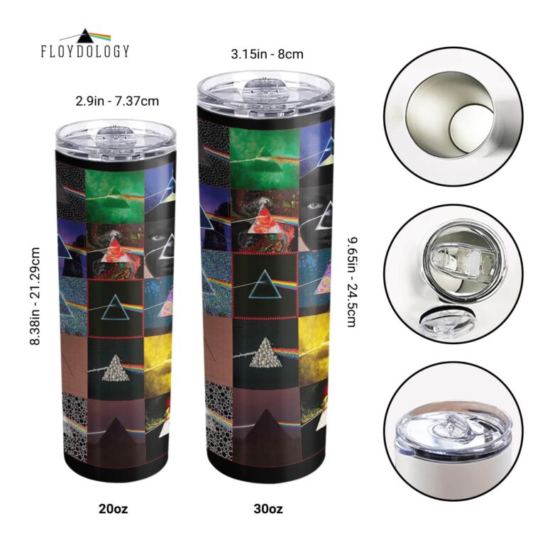 Dark Side of the Moon 40th Anniversary Skinny Stainless Steel Pink Floyd Tumbler