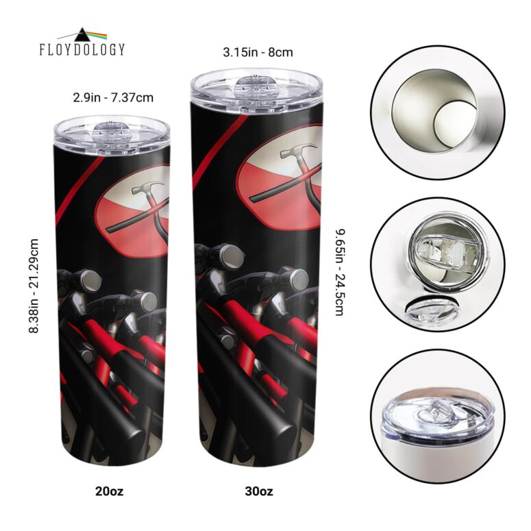 Hammer March Skinny Stainless Steel Pink Floyd Tumbler Hammer March Skinny Stainless Steel Pink Floyd Tumbler