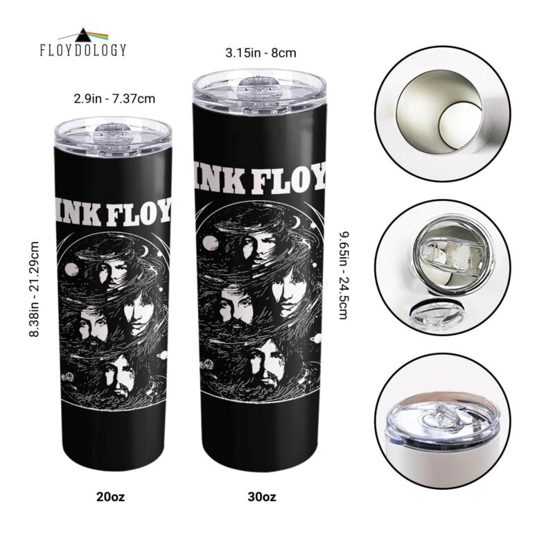 Pink Floyd Cosmic Faces Skinny Stainless Steel Tumbler Pink Floyd Cosmic Faces Skinny Stainless Steel Tumbler