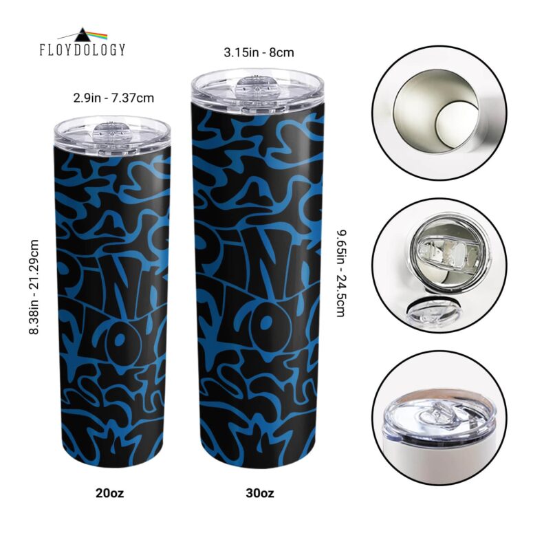 Pink Floyd Logo Cosmic psychedelic Art Skinny Stainless Steel Tumbler