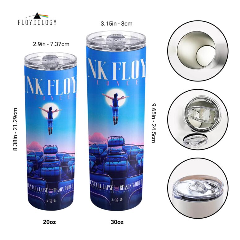 Pink Floyd The Momentary Lapse Of Reason Tour Skinny Stainless Steel Tumbler