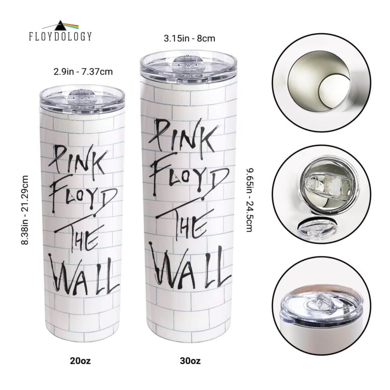 Pink Floyd The Wall Album Cover Skinny Stainless Steel Tumbler