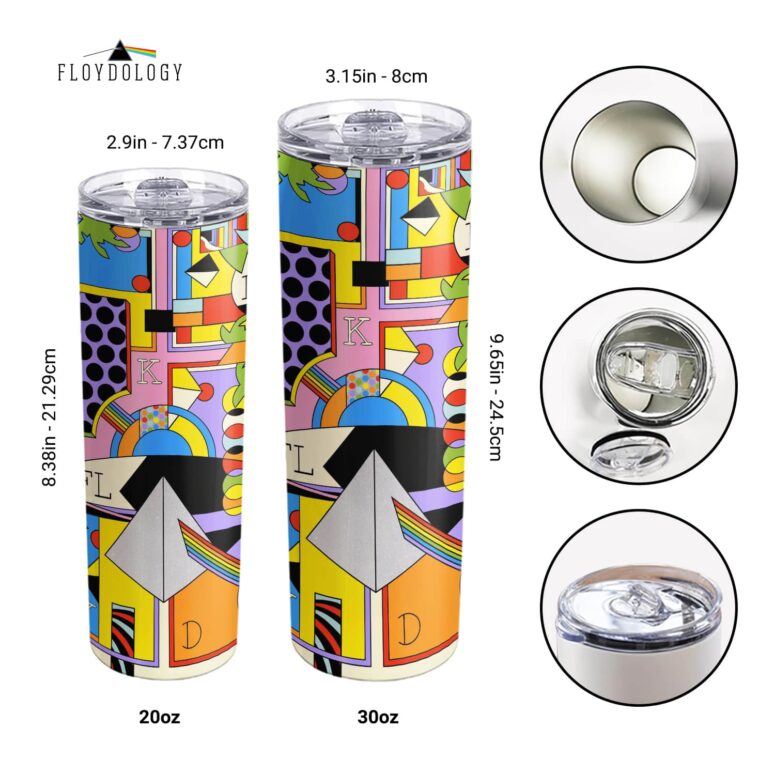 The Dark side Of The Moon Live Debut 50th Anniversary Skinny Stainless Steel Pink Floyd Tumbler The Dark side Of The Moon Live Debut 50th Anniversary Skinny Stainless Steel Pink Floyd Tumbler