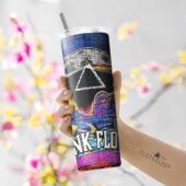 Dark Side Of The Moon The Wall Brick Art Skinny Stainless Steel Pink Floyd Tumbler