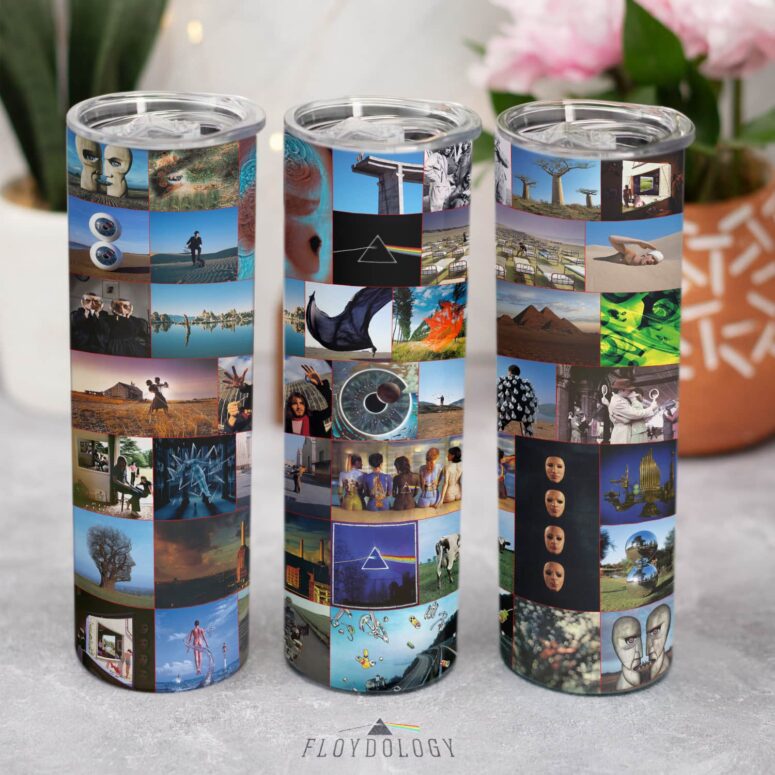 Album Artwork 40th Anniversary 2007 Skinny Stainless Steel Pink Floyd Tumbler