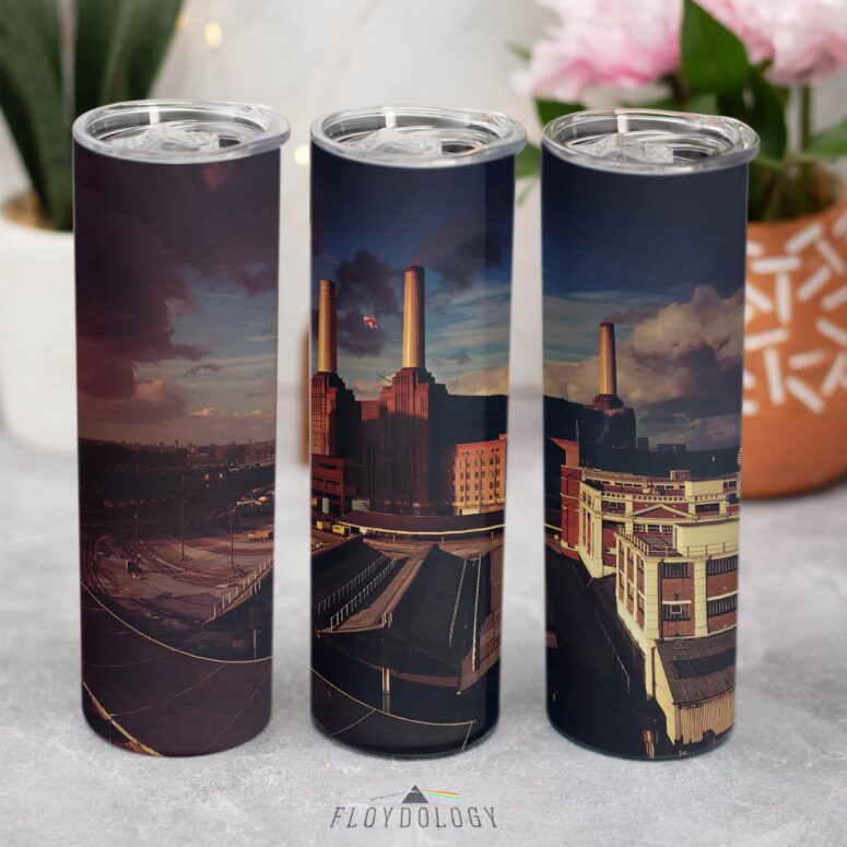 Animals Album Cover Flying Pig Battersea Power Station Skinny Stainless Steel Pink Floyd Tumbler