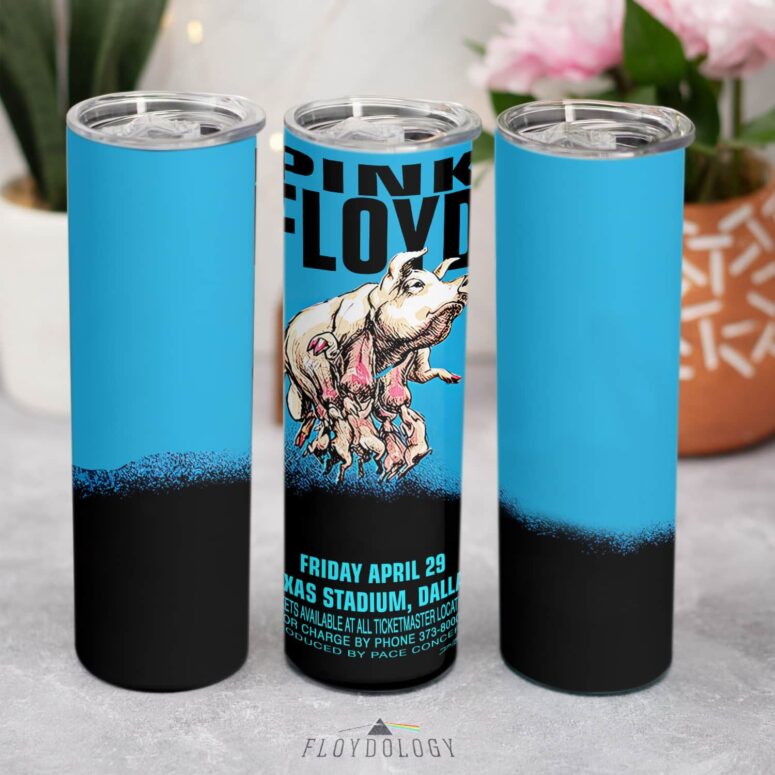 Dallas Texas 1994 Concert Skinny Stainless Steel Pink Floyd Tumbler Dallas Texas 1994 Concert Skinny Stainless Steel Pink Floyd Tumbler