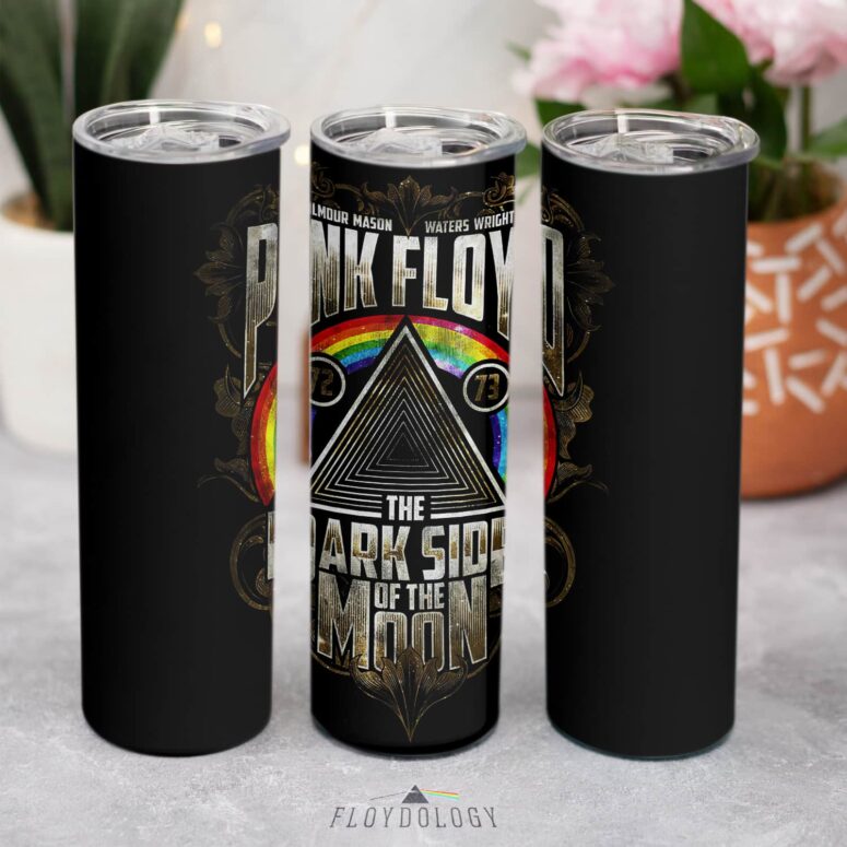 Dark Side Of The Moon 1972 1973 Skinny Stainless Steel Pink Floyd Tumbler Dark Side Of The Moon 1972 1973 Skinny Stainless Steel Pink Floyd Tumbler