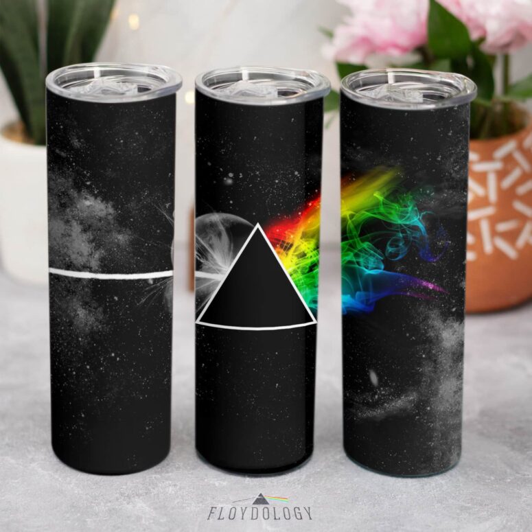 Dark Side Of the Moon in Space Skinny Stainless Steel Pink Floyd Tumbler Dark Side Of the Moon in Space Skinny Stainless Steel Pink Floyd Tumbler