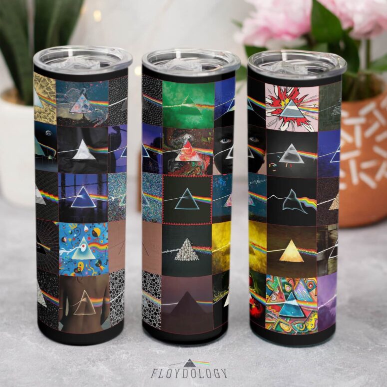 Dark Side of the Moon 40th Anniversary Skinny Stainless Steel Pink Floyd Tumbler