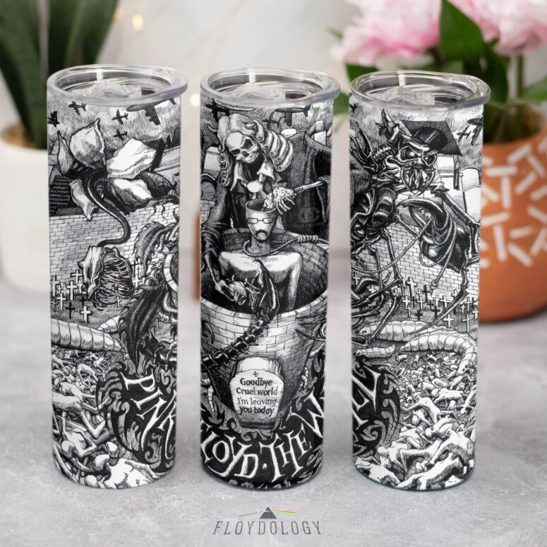 Essence of the Wall Skinny Stainless Steel Pink Floyd Tumbler Essence of the Wall Skinny Stainless Steel Pink Floyd Tumbler