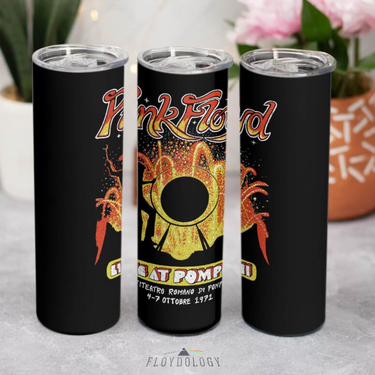 Live At PomPeii October 1971 Skinny Stainless Steel Pink Floyd Tumbler