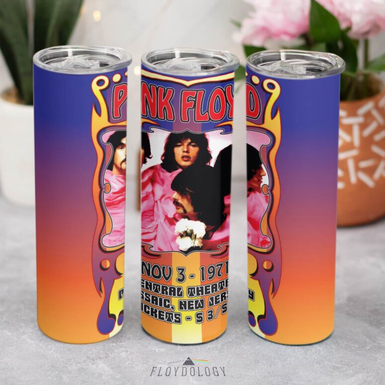 Pink Floyd Beyond The Pale 1971 Central theatre Skinny Stainless Steel Tumbler
