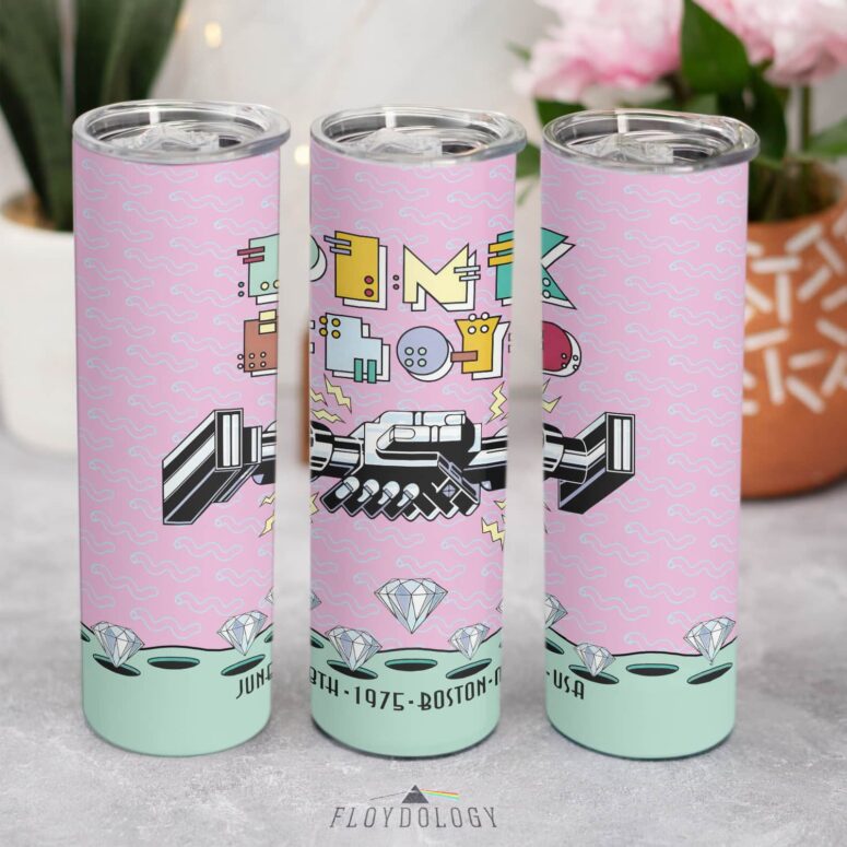 Pink Floyd Boston June 18 1975 Boston MA Skinny Stainless Steel Tumbler Pink Floyd Boston June 18 1975 Boston MA Skinny Stainless Steel Tumbler