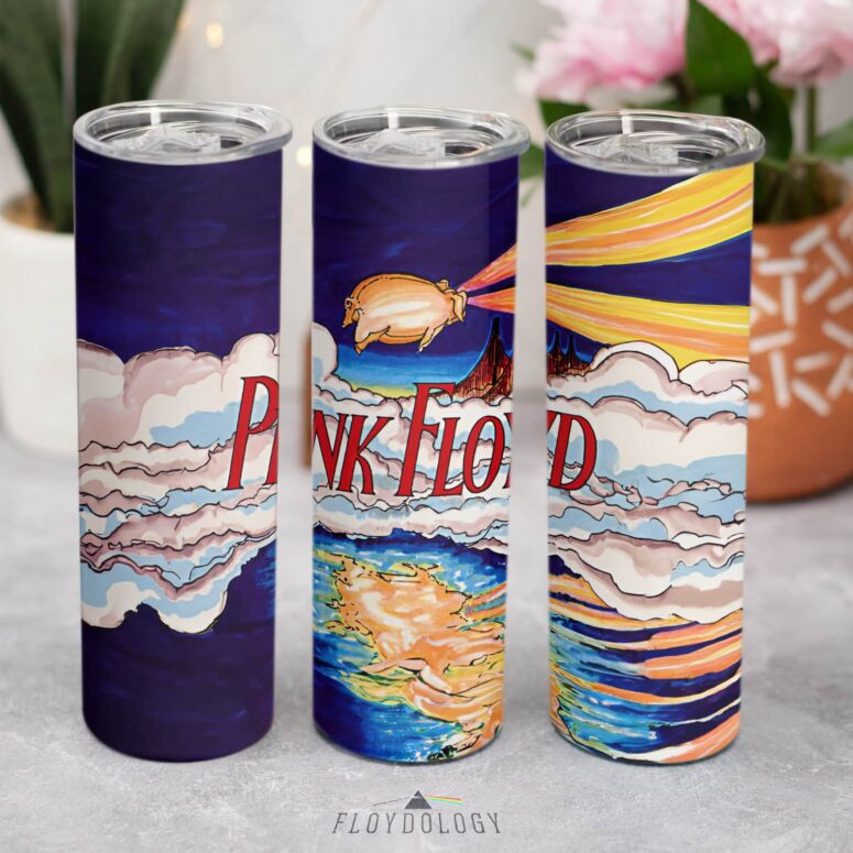 Pink Floyd Oakland Coliseum 1977 Artwork Skinny Stainless Steel Tumbler Pink Floyd Oakland Coliseum 1977 Artwork Skinny Stainless Steel Tumbler