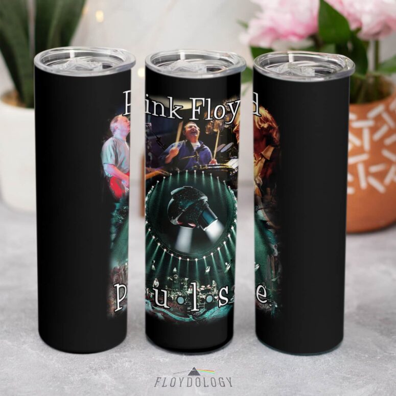 Pulse Resurrection Concert David Gilmour Nick Mason Richard Wright Skinny Stainless Steel Pink Floyd Tumbler