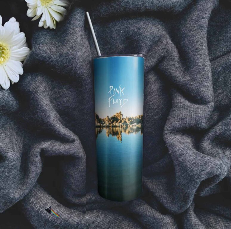 Wish You Were Here Diver Signed Skinny Stainless Steel Pink Floyd Tumbler Wish You Were Here Diver Signed Skinny Stainless Steel Pink Floyd Tumbler