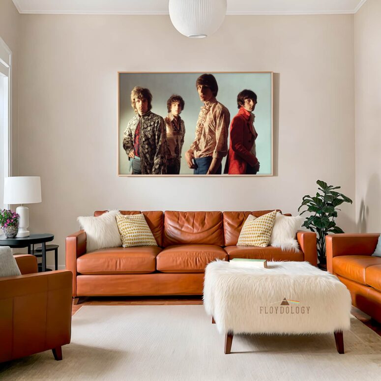 Richard Wright Syd Barrett Roger Waters and Nick Mason in 1970 - Pink Floyd Poster