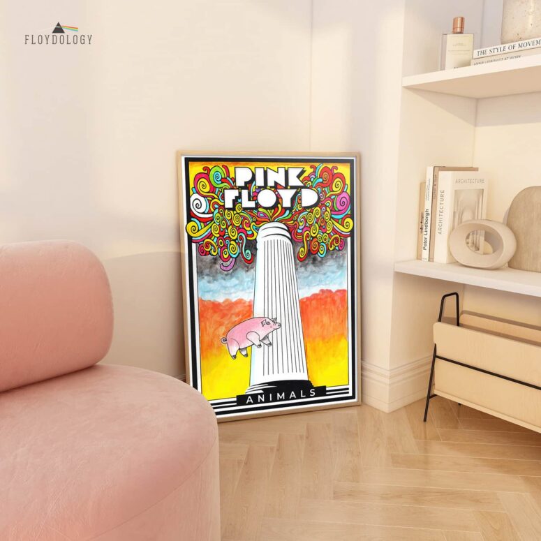 Animals in the Flesh - Pink Floyd Poster Animals in the Flesh - Pink Floyd Poster