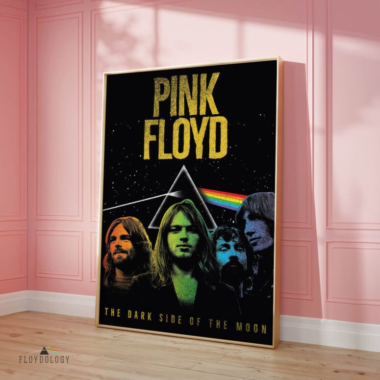 Pink Floyd Members DSOTM Vintage - Pink Floyd Poster Pink Floyd Members DSOTM Vintage - Pink Floyd Poster