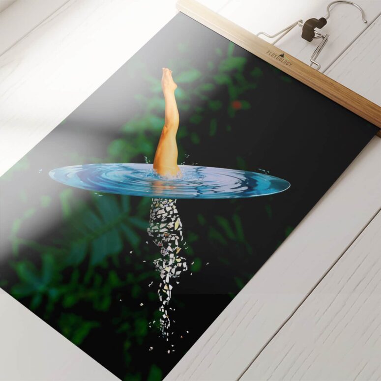 Rick Wright Broken China Album Cover 1996 - Pink Floyd Poster