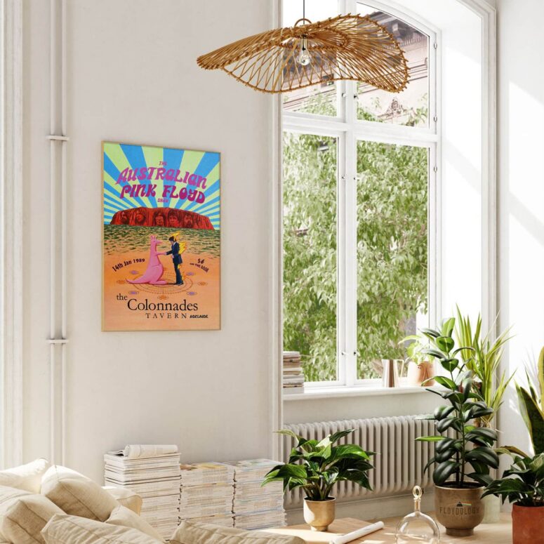 The Australian Pink Floyd Show 1989 The Colonnades Tavern - Pink Floyd Poster The Australian Pink Floyd Show 1989 The Colonnades Tavern - Pink Floyd Poster