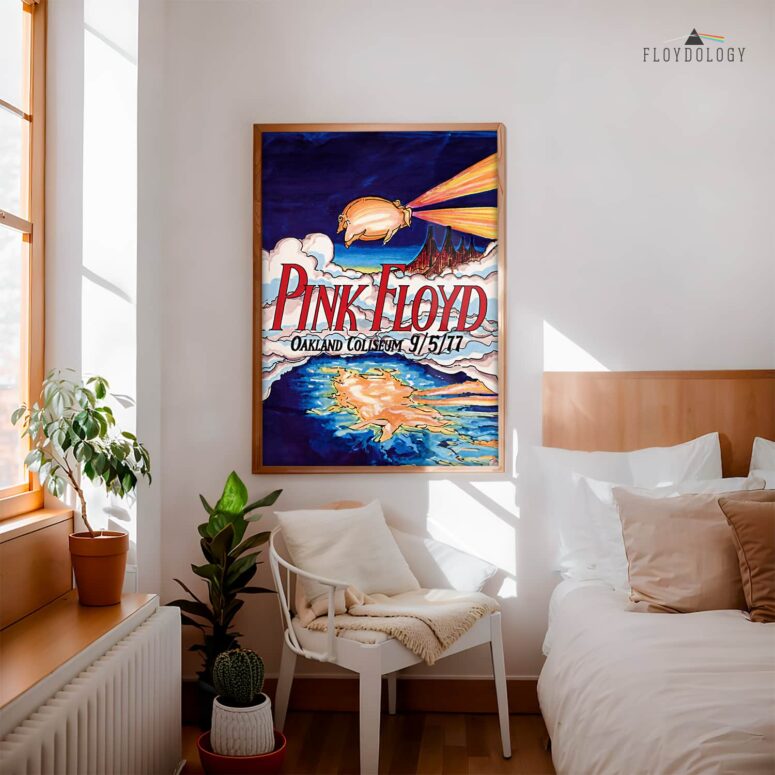 Pink Floyd Oakland Coliseum 1977 Artwork - Pink Floyd Poster