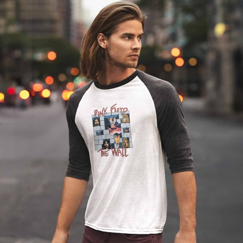 1980 Pink Floyd The Wall Tour Vintage Baseball Tee 1980 Pink Floyd The Wall Tour Vintage Baseball Tee