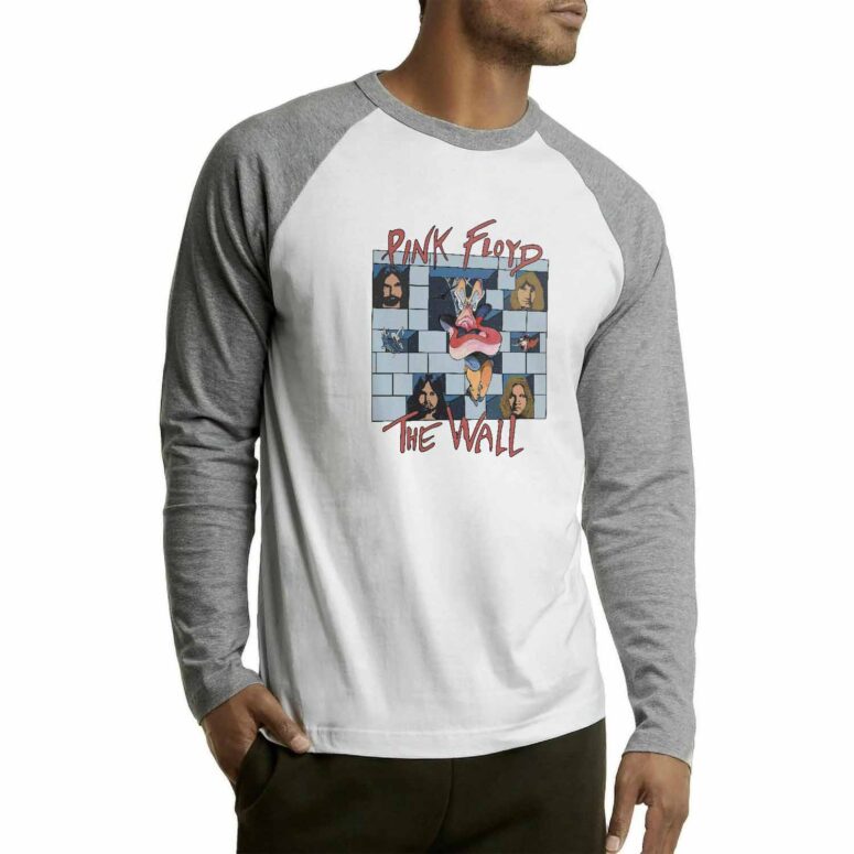 1980 Pink Floyd The Wall Tour Vintage Baseball Tee 1980 Pink Floyd The Wall Tour Vintage Baseball Tee