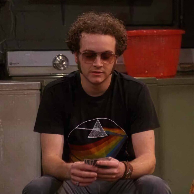 Dark Side Of The Moon 1972 Pink Floyd Shirt worn by Steven Hyde Dark Side Of The Moon 1972 Pink Floyd Shirt worn by Steven Hyde