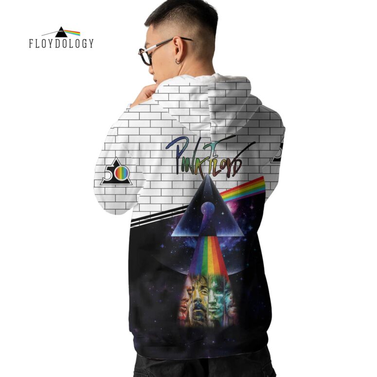 The DSOTM 50 Years in a HeartBeat x The Wall Pink Floyd Shirt
