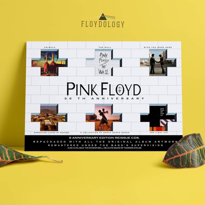 Pink Floyd 30th Aniversary 6 Reissue CDs Poster