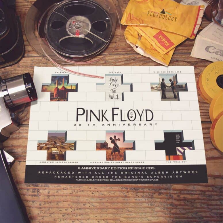 Pink Floyd 30th Aniversary 6 Reissue CDs Poster