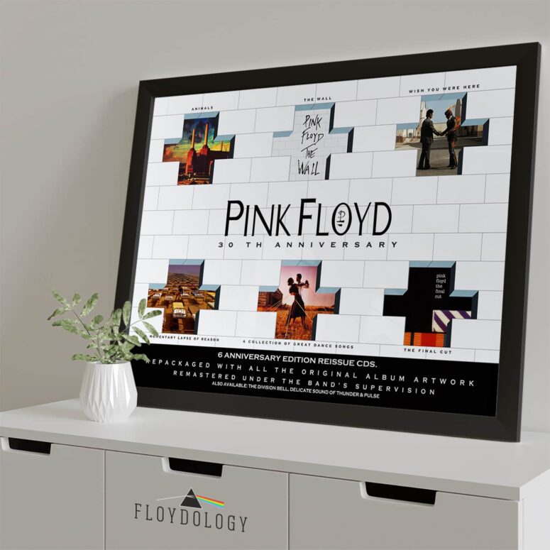 Pink Floyd 30th Aniversary 6 Reissue CDs Poster