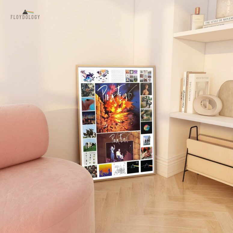 Pink Floyd Complete Discography Collage Original Poster Pink Floyd Complete Discography Collage Original Poster