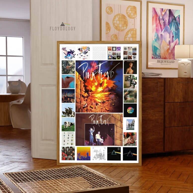 Pink Floyd Complete Discography Collage Original Poster Pink Floyd Complete Discography Collage Original Poster