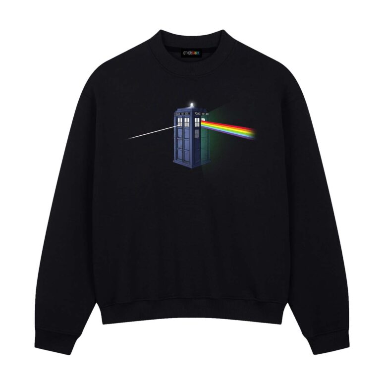 Doctor Who Pink Floyd Tardis Dark Side of the Booth Shirt