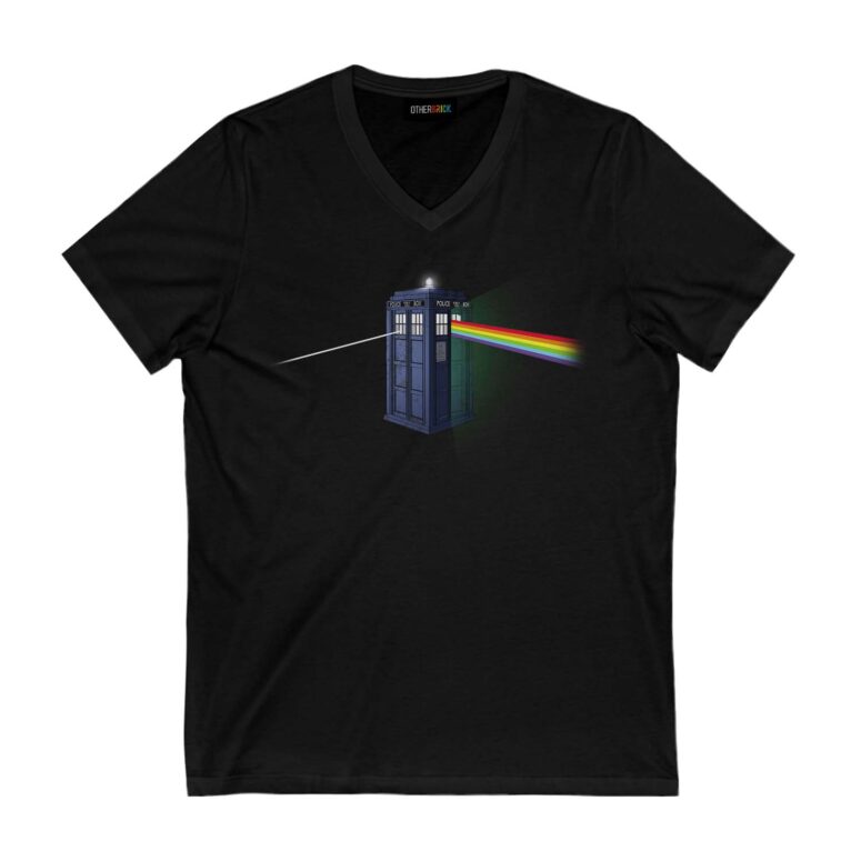 Doctor Who Pink Floyd Tardis Dark Side of the Booth Shirt